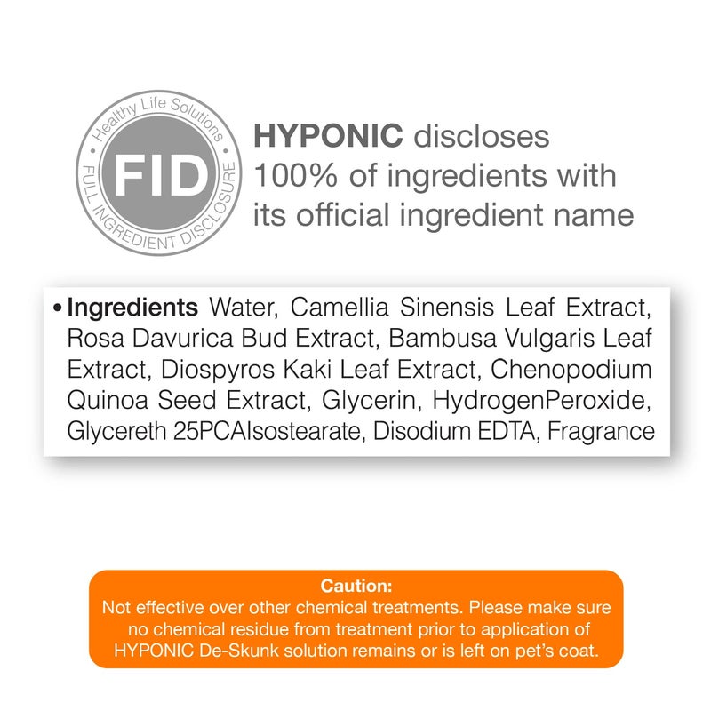 HYPONIC Hypoallergenic Premium De-Skunk Mist 8.01 oz for All Pets - Safe, Non-Toxic Skunk Odor Remover - Image 5
